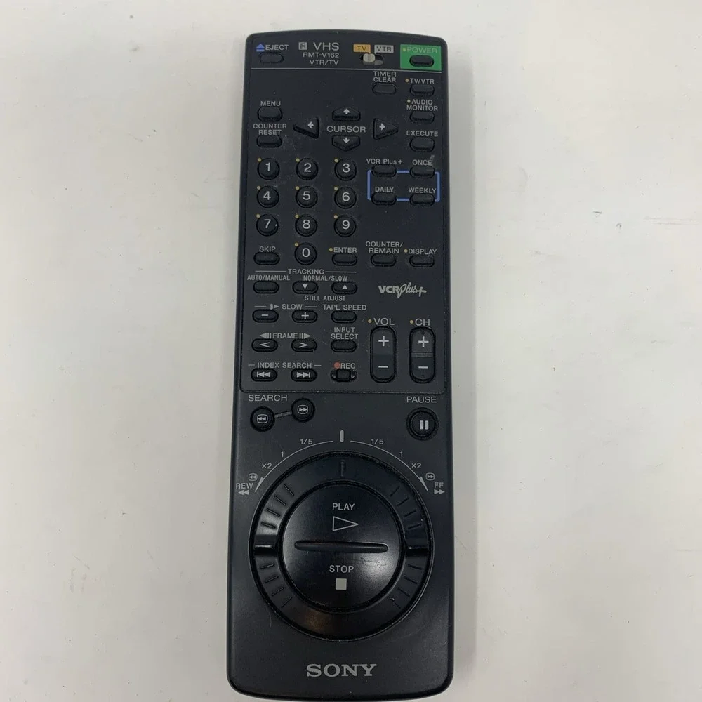 Sony RMT-V162‎ VTR TV VHS Remote Control VCR Plus